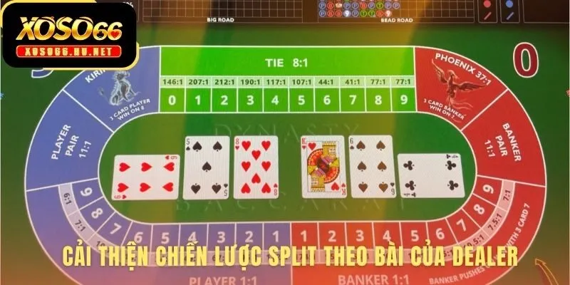 Ultimate Blackjack Split dựa trên lá bài ngửa của nhà cái